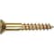 Hillman Wood Screw, #6, 3/4 in, Brass Flat Head Phillips Drive, 10 PK 7258 - alternate 2